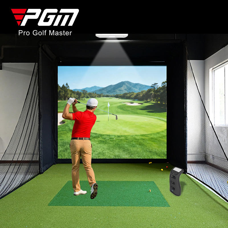 Custom Size Golf Simulator Cage Net & Indoor Enclosure with Impact ...