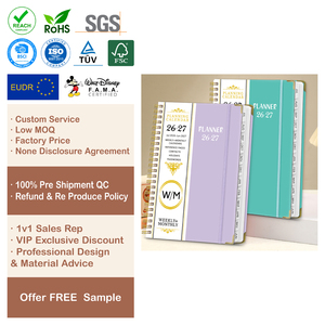 Agendas Elegantes Color Granate con Diseño Semanal para Mujeres/Hombres Profesionales, Servicio OEM, Libreta <span class=keywords><strong>de</strong></span> Notas - Product Image 1