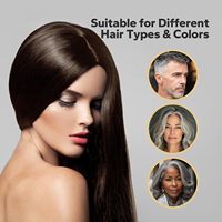 Crème colorante permanente pour cheveux, brillante et longue durée, couleur uniforme, 3 en 1 pour couvrir les cheveux gris et transformer la couleur