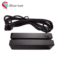 Lecteur de cartes magnétiques RFID MSR 4 broches RS232 portable et compact à faible coût pour traceur GPS de véhicule