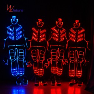 Trajes LED gimnásticos programables, disfraces de luz LED para baile de <span class=keywords><strong>Club</strong></span>, disfraz Tron LED 0149 - Product Image 5