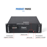 Générateur d'énergie portable à cycle profond Neata avec boîtier rigide, batterie au lithium LiFePO4 51,2 V 50 Ah LFP pour alimentation UPS