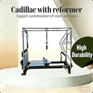 Machine de Pilates <span class=keywords><strong>Reformer</strong></span> en aluminium, équipement de sport et de fitness pour la maison, yoga, alliage d'aluminium, Cadillac Pilates complet avec trampoline - Product Image 1