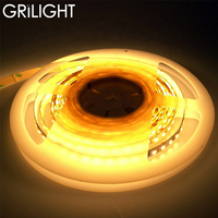 Bande LED haute CRI 80 90 12V 24V 9,6W par mètre, blanc naturel SMD2835, cuivre IP65, PF>0,9, dimmable, 120 LED/m, 120 bandes lumineuses