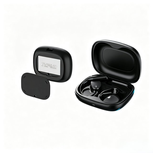 Detachable Battery OWS Wireless Earbuds Bluetooth 5.4 Open Ear Headphones with 15mm Speaker Touch Control Sports Earphones