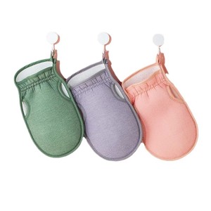 Gants exfoliants double face en polyester pour adultes, pour le nettoyage du corps - Product Image 1