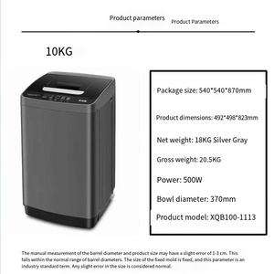 <span class=keywords><strong>Lavadora</strong></span> Totalmente Automática de 10 kg y 110 V con <span class=keywords><strong>Tambor</strong></span> de Acero Inoxidable y Desinfección con Luz Azul, Modo ECO de Ahorro de Energía - Product Image 1