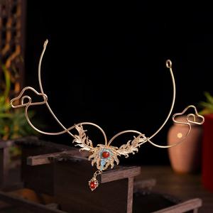 Antiguo Hanfu Original corona para el cabello accesorios nupciales para el cabello conjunto completo <span class=keywords><strong>de</strong></span> accesorios Hanfu tocado Super hermosa corona para el cabello - Product Image 5