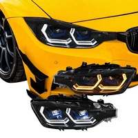 Faros Delanteros SYA para F30 F31 320i 328i 330i 340i Serie 3 2013-2018 Sedán de 4 Puertas (Para Modelo Xenón)