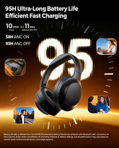 <span class=keywords><strong>Casque</strong></span> audio Soundpeats Cove Pro à réduction de bruit active, pour jeux et musique - Product Image 5