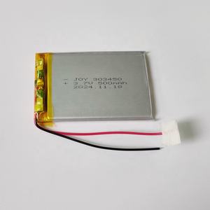 بطارية ليثيوم أيون 303450 بجهد <span class=keywords><strong>3</strong></span>.7 فولت وسعة 500 مللي أمبير في الساعة مع لوحة دوائر مطبوعة وأسلاك - Product Image 1