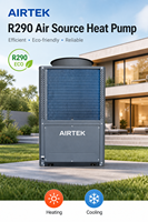 Pompe à chaleur commerciale AIRTEK R290 air-eau monobloc DC Inverter chauffage/refroidissement 75 °   Pompe à chaleur pour eau chaude 50KW