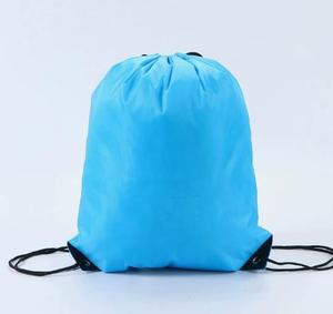 Promotion Gym <b>Drawstring</b> <b>Backpacks</b> Draw String Black Sports Nylon Bags Pocket Logo - Product Image 5