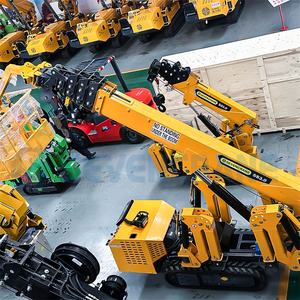 고용량 부하 및 360 도 모니터링 시스템을 갖춘 <span class=keywords><strong>1T</strong></span> 3t 5t 스파이더 크레인 - Product Image 4