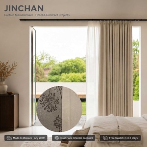 Cortina de Chenilla Opaca de Grado Comercial, Jacquard de Doble Cara, Proveedor para Hoteles, Fabricante para Pedidos al por Mayor y Tamaños Personalizados - Product Image 1