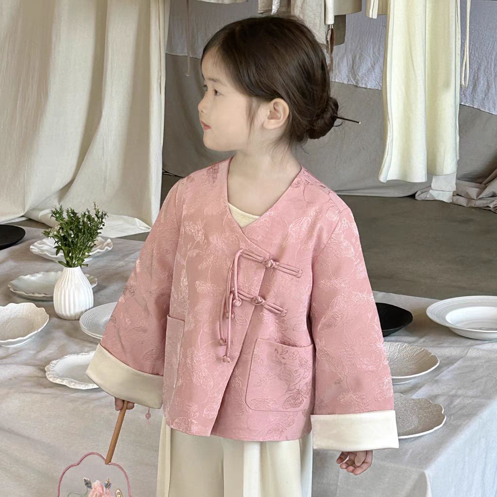 Pink Chinese-style top