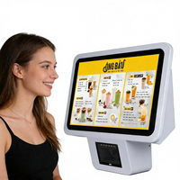 Lecteur de prix intelligent mural à écran tactile de 15,6 pouces, scanner de code-barres 2D Android, machine de consultation des prix pour supermarché