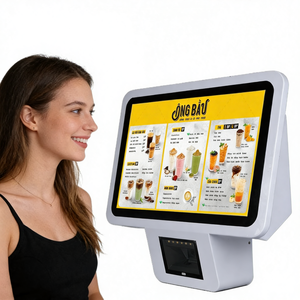 Scanner di Codici a Barre 2D Android con Schermo Touch da 15,6 Pollici Montato a Parete per Controllo Prezzi e Consultazione in Supermercato - Product Image 1