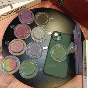 Soporte Magnético Flexible para Teléfono Móvil de 5.8-7 Pulgadas con Purpurina, Cargador Incluido, Anillo de Agarre Compatible - Product Image 2