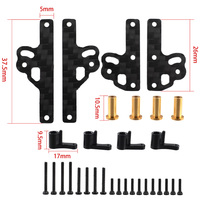 Support d'amortisseur réglable en fibre de carbone pour voiture modèle RC Crawler 1/24, pièces de rechange et accessoires de mise à niveau