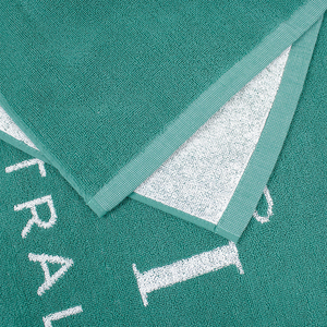 Serviette de plage personnalisée de qualité extra large en coton épais brodé ou caractéristique antimicrobienne jacquard - Product Image 3