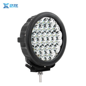7 pulgadas redondo rojo LED impermeable LED trabajo luz de carretera niebla Bar en la azotea parachoques lámpara para SUV 4x4 - Product Image 4