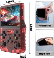 Console de jeu vidéo portable rétro R36S, écran IPS de 3,5 pouces, 64 Go/128 Go, appareil de jeu portable avec jeux intégrés, système Linux