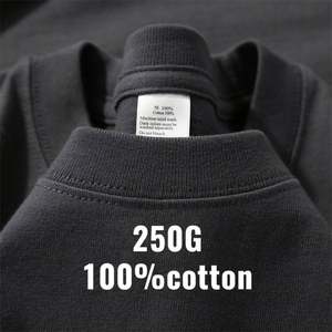 Camiseta Blanca de 250 g/m², Personalizable con Logotipo DTG, 100% Algodón, Hombros Caídos, Estilo Urbano, Camisetas Gráficas para Hombre - Product Image 1