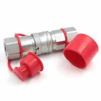 Raccord rapide hydraulique à face plate haute pression en acier au carbone 1/2\" NPT Interchangeable