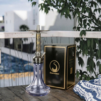 Chicha en acier inoxydable avec finition miroir, style moderne