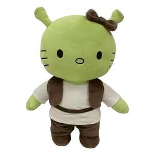 Nuovo Peluche Hello <span class=keywords><strong>Kitty</strong></span> Artist, Bambola di Peluche HK Kt <span class=keywords><strong>Cat</strong></span>, Cuscino Morbido a Forma di Mostro Verde - Product Image 1
