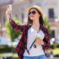 Cordon de téléphone détachable, sangle réglable pour le cou et bandoulière, mains libres, anti-perte, attache multifonctionnelle pour la plupart des smartphones