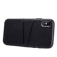 Étui portefeuille intégral en cuir pleine fleur pour iPhone X/XS – Vente en gros