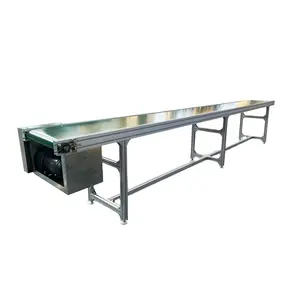2024 Gray Frame Industrial Mobile Green Pvc Belt Conveyor Systems With CE For Home Business USA