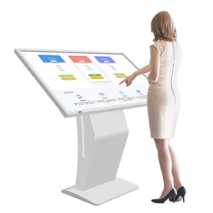 Information interaktiver Touchscreen-Kiosk mit Kamera Vertikaler Self-Service-Checking-Kiosk für Google-Karte