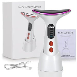 Appareil de massage facial et cervical à micro-courant en gros, instrument de beauté électrique pour le lifting du visage et le raffermissement cutané haute fréquence - Product Image 1