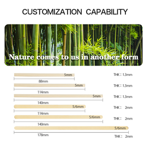 Agitateurs à café en bambou écologiques de haute qualité, design de bâtonnets à mélanger en bambou, outil à thé, logo personnalisé, moulins à café, dosettes de café - Product Image 2