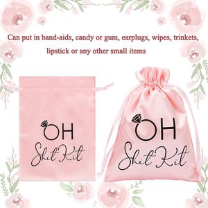 結婚式用ハングオーバーキットバッグ大きなドローストリングギフトラップバッグピンク独身パーティー用ハングオーバーキットバッグ結婚式パーティー用 - Product Image 5