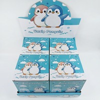 Jouet Squishy Géant Pingouin 18cm, en Caoutchouc à Remontée Lente, Anti-Stress et Fidget pour Filles et Garçons, Animal Mignon Kawaii, Cadeau de Décompression