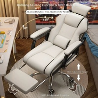 Fauteuil de direction gaming grand format en cuir PU, confortable, élégant, couleur personnalisable, inclinable, hauteur réglable, pivotant à 360 degrés