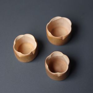 Handcrafted Bamboo <b>Teacup</b> Small Irregular Shape For Afternoon Tea Without Lid Kung Fu Tea Cups - Product Image 1