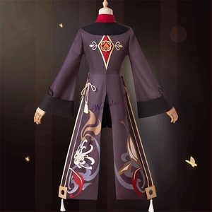 Costume de cosplay Hu Tao pour filles, inspiré de Genshin Impact, style chinois ancien, pour Halloween, carnaval, Kigono, anime, kimono. - Product Image 3