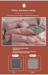 Set <span class=keywords><strong>Copripiumino</strong></span> in Lana Verde Scuro Avocado, Set Letto di Qualità in Quattro Pezzi per Dormitorio Studentesco, Lenzuola e <span class=keywords><strong>Copripiumino</strong></span> - Product Image 4