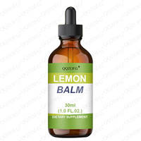 Compléments d'extrait de mélisse biologique 60 ml en gouttes, liquide oral végétalien pour adultes, avec bienfaits pour la gestion de l'énergie