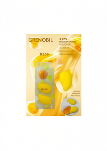 Set di spugne per trucco Grenobil 3 pezzi H356 Strumenti di bellezza lavabili - Product Image 1