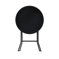 Table pliante ronde haute noire de 31 pouces pour cocktails