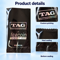 Sacs Mylar Petits Holographiques Personnalisés en Gros, à Scellage Thermique Métallisé, en Aluminium avec Soufflet Arrière, pour l'Emballage de Cartes à Collectionner