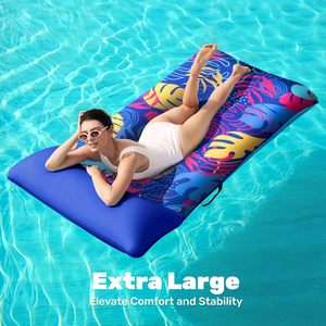 Fabric Inflatable PVC <b>Pool</b> <b>Floats</b> Adult Floating Lounge Chairs Blow up mesh Adult Heavy Duty Floating Party Summer Water - Product Image 3