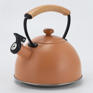 Hervidor de agua de acero inoxidable con mango de madera para cocina, tetera de Color de 2,5l con mango de madera - Product Image 3