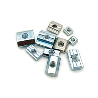 Écrou à rainure en T en acier au carbone galvanisé zingué standard européen M3 M4 M5 M6, écrou coulissant pour profilés en aluminium série 4040/4080/8080